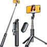 Selfie Stick, 4 in 1 Extendable Bluetooth Selfie Stick Tripod 360 Degree Rotation Stable Tripod Stand with Detachable Wireless Remote, Compatible with GoPro (FREE SHIPPING) Image 2