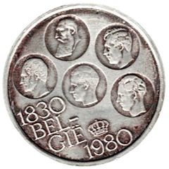 Belgium 500 Francs 1830-1980 Independence