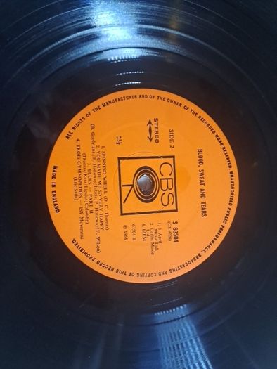 Vinyl.Blood Sweat and Tears.