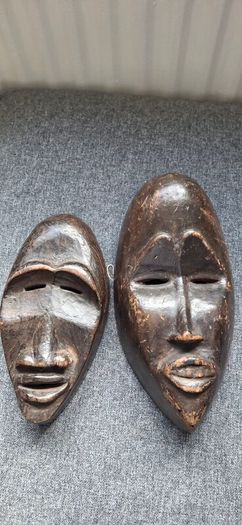 Pair of Vintage Tribal Masks