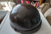 Antique French half shell motorcycle helmet by Geno Paris France