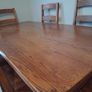 Solid Oak 6ft Dining Table and 6 matching solid oak chairs Image 2