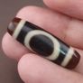 Antique Hiamalayn Tibetan circle & Square Eyes Agate Dzi Bead Amulet Pendant Image 4