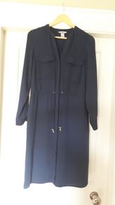 H&M Navy Dress Size US 8 (UK 12)