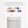Odour trapped Stainless steel nappy disposal bin Image 4