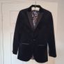 Boys suit black velvet size 13-14 yrs old Image 10