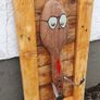 Rustic "fork u" wood art wall sign Image 4