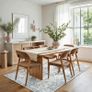 Large Washable Rugs for Living Room 200x290cm, Extra Large Area Rug, Vintage Boho Rugs, Low Pile, Non-Shedding, XXL Carpet, Traditional Oriental Design, Dining Room, Home Office, Bedroom Image 8