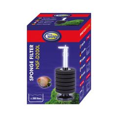 Aqua Nova NSF-D200L Sponge Filter For Aquarium Up To 200L