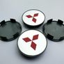 4 x wheel caps MITSUBISHI 69mm 70mm approx Alloy cap hub Image 7