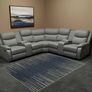 New Stanley Grey Fabric Corner Recliner Sofa Image 4