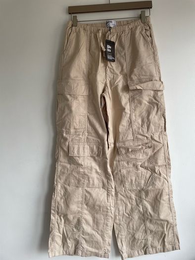 Rita Ora cargo cream trousers size 10 to 12