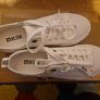 Women's leather sneakers white Image 3