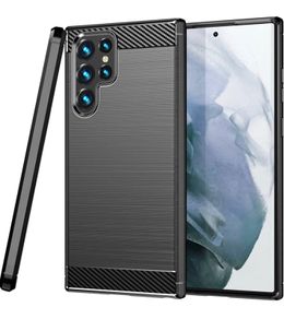 Shockproof Case For Samsung GALAXY S23 ULTRA Carbon Fibre Effect Back Cover
