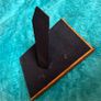 Hand-carved vintage wooden picture frame with a natural grain finish. Image 4