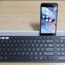 Logitech K780 Multi-Device Wireless Keyboard for Windows, Apple android or Chrome, Wireless 2.4GHz and Bluetooth, Quiet, PC/Mac/Laptop/Smartphone/Tablet, QWERTY UK Layout - Dark Grey/White Image 2