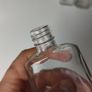 309 - Set of 5 Vintage Decorative Similar Size Collectible Clear Glass Bottles Image 9