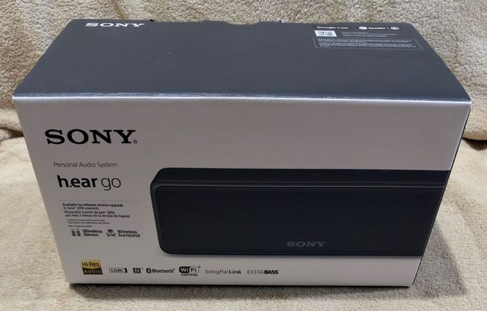 Sony SRS-HG1 Hi-Res Audio Portable Speaker.