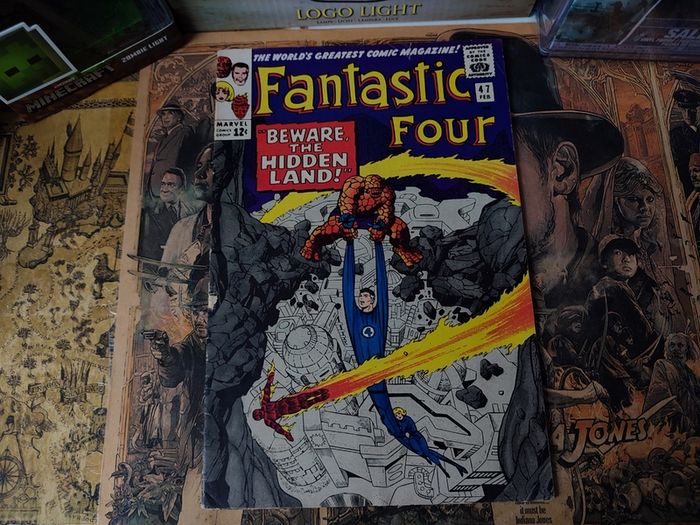 Fantastic Four ! Issue #47 ! by Stan Lee and Jack Kirby !! 1st App of Maximus the Mad ! 1st App of the Great Refuge Aka Attilan ! Silver Age Comic from 1966 ! by Marvel !
