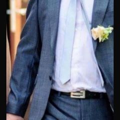 French Connection Mens 2 piece suit slim fit - grey jacket and trousers