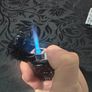 Metal Windproof Dual Flame Lighter Dragon Design Image 3
