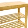 Bamboo Shoe Rack Bench 3 Tier Entryway Shoe Storage Organizer Shelf (FREE POSTAGE) Image 6