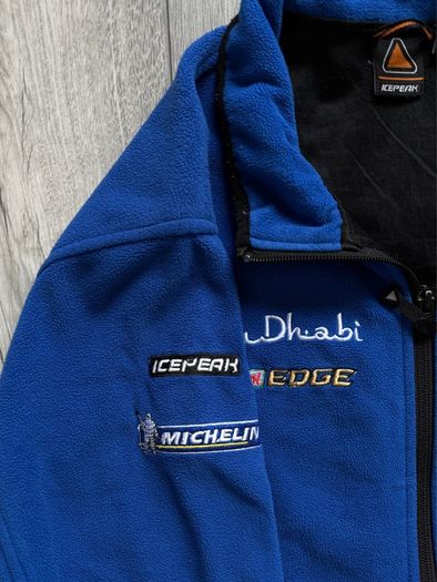 Vintage Ford WRC Rally Fleece Jacket XL Icepeak Abu Dhabi Teamwear Racing