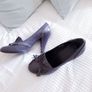 Grey High Heeled Shoes - Size 4 Image 9