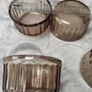 Vintage 70s Arcopal French Smoked Glass Ramekins Image 5