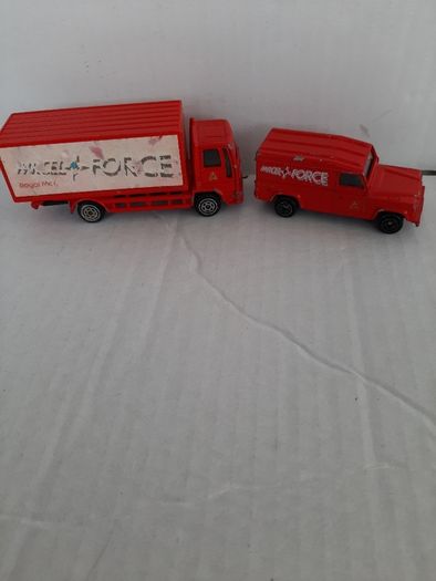 CORGI toy truck and van