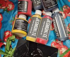 Jemsonite pigments, sales and book