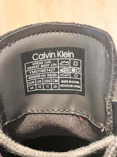 Calvin Klein  Leather  Desert Boots NEW