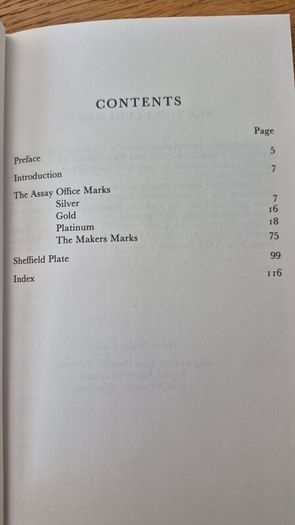 Excellent guide book English Silver Hallmarks