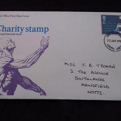 Great Britain Stamps : Charity Stamp - An Experimental Issue , Post Office First Day Cover - 1975