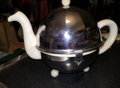 Antique insulated teapot England