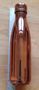 As New - A Drink Bottle - Size 1 pint - Screw Cap - Rose Gold Colour - Dunnes 10/12 Euro - Read Carefully - #