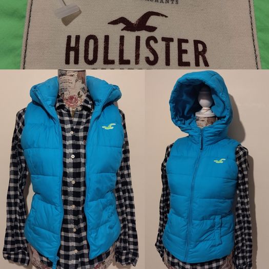 Hollister Bodywarmer fleece lined Gilet Jacket