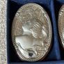 Gorgeous Vintage Italian Silver Plated Art Nouveau Wall Plaques Image 2