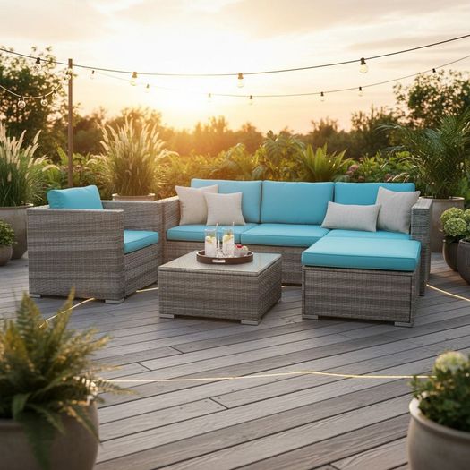 Outdoor sofa and table - Waterproof