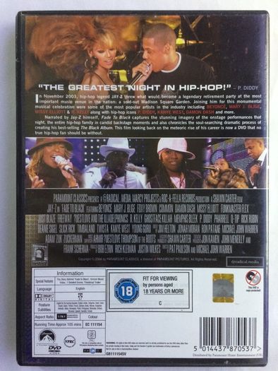 Jay-Z [2004] Fade To Black [Music DVD]