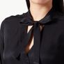Armani Exchange Ladies Casual Fit 3RYC18 , Lace-up collar, Button closure. Shirt / Shirt / Blouse Image 2
