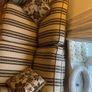 Beige and brown Couch with 2 cushions Image 6