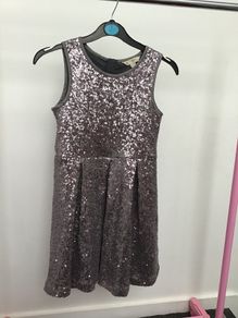 Girls sparkly party dress, size 8-9