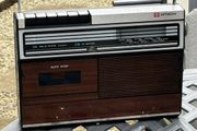 Vintage Hitachi KCT-1210LR 3 Band Transistor Radio Cassette Recorder Japan 1970s