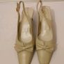 Cefalu ENRO Cream Leather Slingback Shoes EU36 UK3 Bow Kitten Heels BNIB  CAN POST Image 3