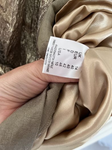 Gold brocade Dress