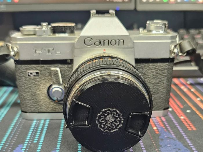55mm Camera Lens Cap - Black