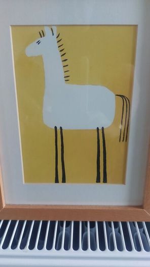 Lovely Set of Three Framed Prints of Brightly Coloured Artworks of Animals in a Naive And Fun Style Perfect for a Baby Nursery or Kids Bedroom