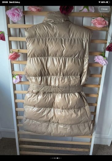 gilet Bnwt Azara beige tie belt gilet TU sizing