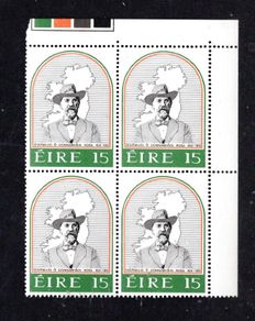 1981 Ireland 150th Anniversary of the Birth of Jeremiah O'Donovan Rossa Commemorative Stamps Control Block Mint Never Hinged (MNH)